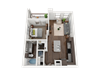 A1 floor plan in san marcos apartment