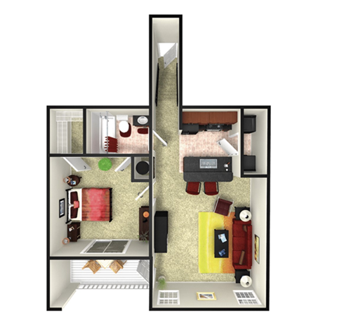 floor plan options in our apartments in webster tx