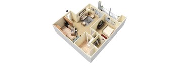 a floor plan of a home with a staircase and a balcony