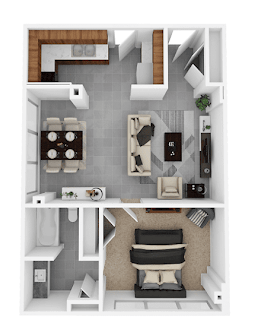 a floor plan of a 1 bedroom apartment at the biltmore apartments in dallas,