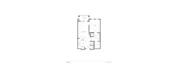 A black and white floor plan of a two-story house with labeled rooms.