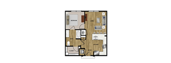 A2a Floor Plan at Brixton South Shore, Austin