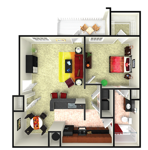 floor plan options in our apartments in webster tx