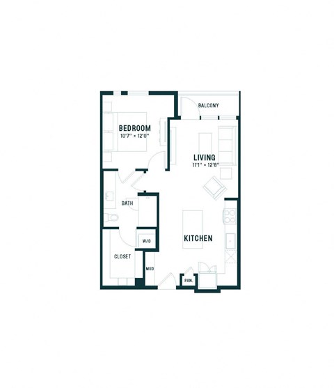 bedroom floor plan | apartments for rent in brookhaven ga | the mille brook