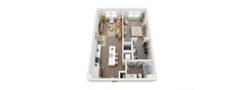 a1 floor plan  1 bedroom with 1 bathroom