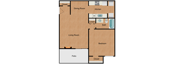 a floor plan of a two bedroom apartment