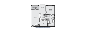 A black and white image of a house floor plan.