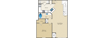 A3U Floor Plan  | Parmer Place in Austin