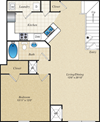 A3U Floor Plan | Parmer Place in Austin