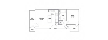 a floor plan of a small apartment