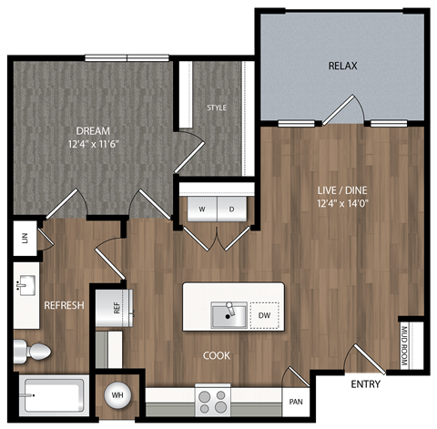 a4 floor plan in midland tx apartments