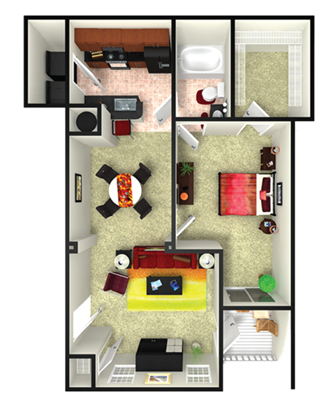 floor plan options in our apartments in webster tx