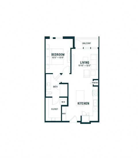 bedroom floor plan | luxury apartments in brooklyn heights | the mille brookhaven