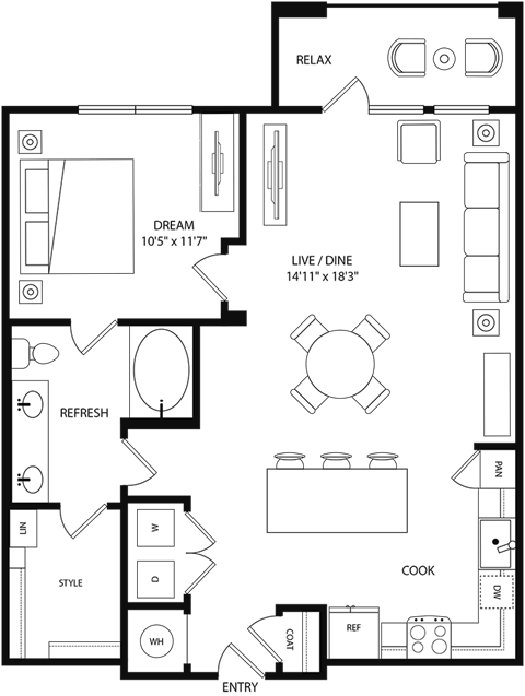 a floor plan of a house