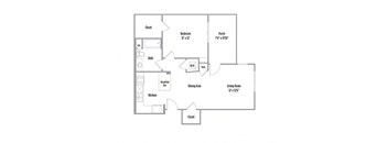 a floor plan of a house