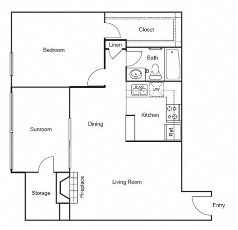 a floor plan of a house