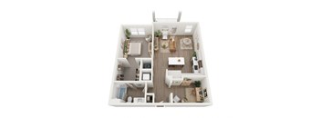 a floor plan of a 1 bedroom995 sq ft