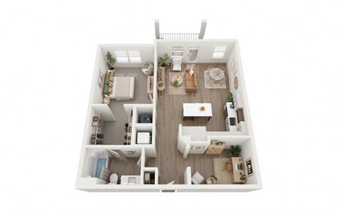 a floor plan of a 1 bedroom995 sq ft