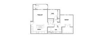 a black and white floor plan of a house