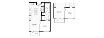 a blueprint of a floor plan of a house