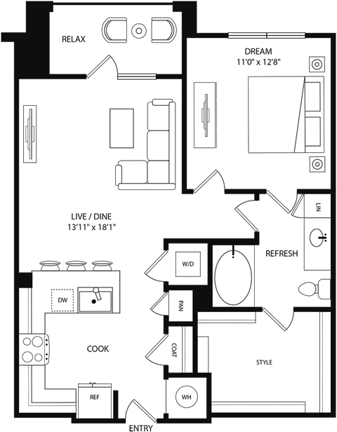 a floor plan of a house