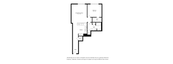 One Bedroom One Bathroom Floor Plan Apartment North Scottsdale