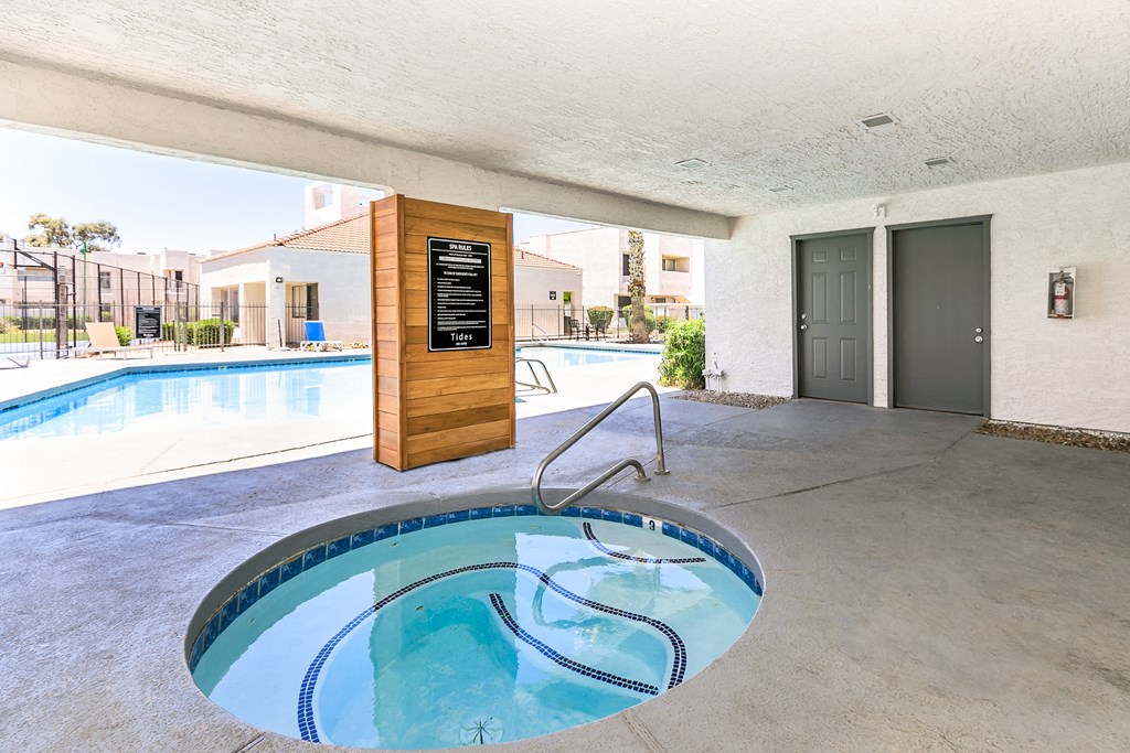 take a dip in our indoor pool at our apartments in tempe