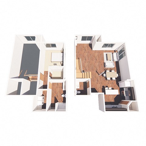 a floor plan of a living room and a dining room