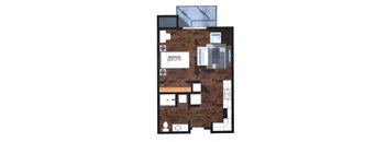 floor plan of a home with bedrooms and a living room