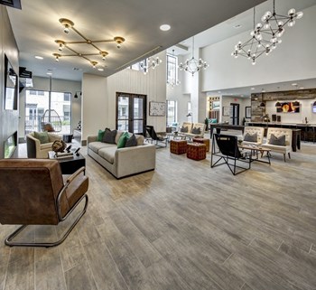 resident loung with collaborative working areas in austin tx apartments - Photo Gallery 20