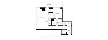 a floor plan of a bedroom apartment