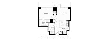 a floor plan of a bedroom apartment with a floor