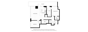 a floor plan of a bedroom apartment with a floor appreciated