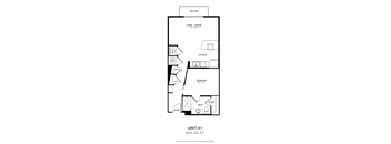 a floor plan of unit a1