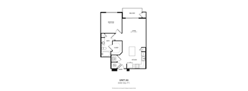 a floor plan of unit a6