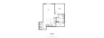a floor plan of unit a6