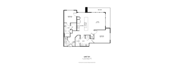 the unit b1 floor plan