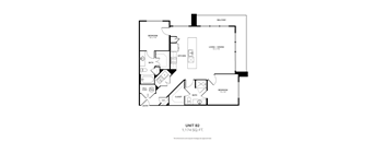 the floor plan of unit b