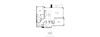 the floor plan of unit b