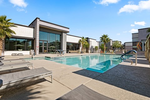 the reserve at city center apartments swimming pool
