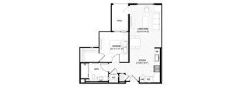 A black and white image of a house floor plan.