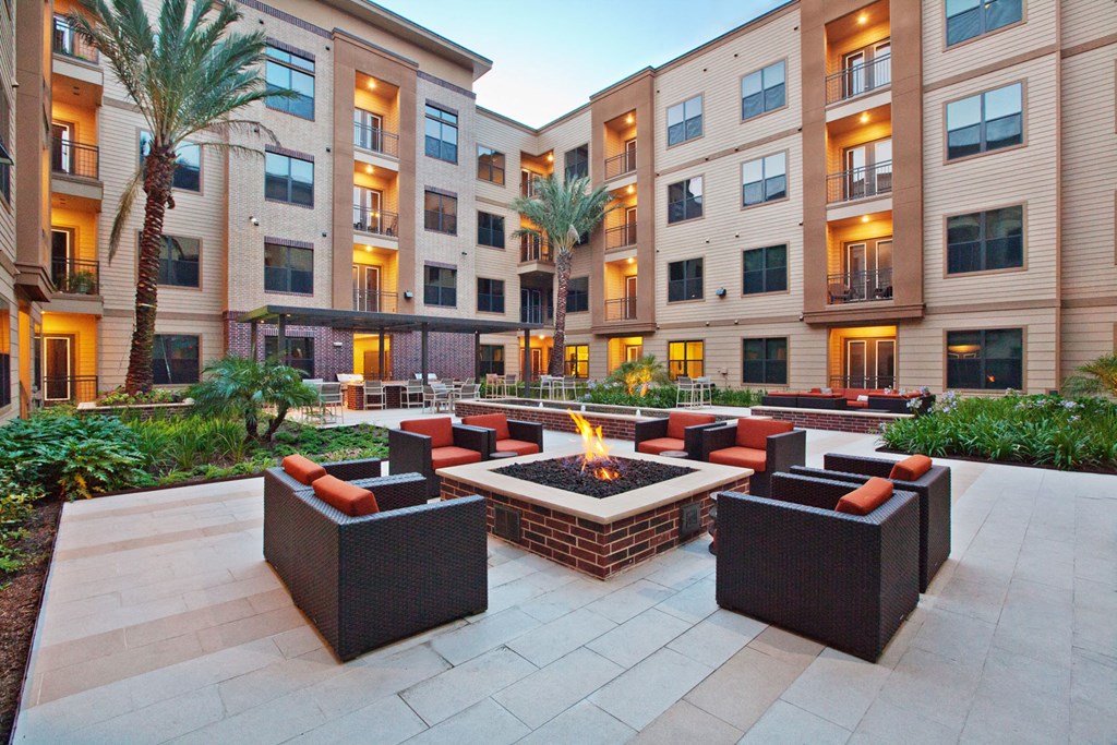 fire pit in houston texas apartments