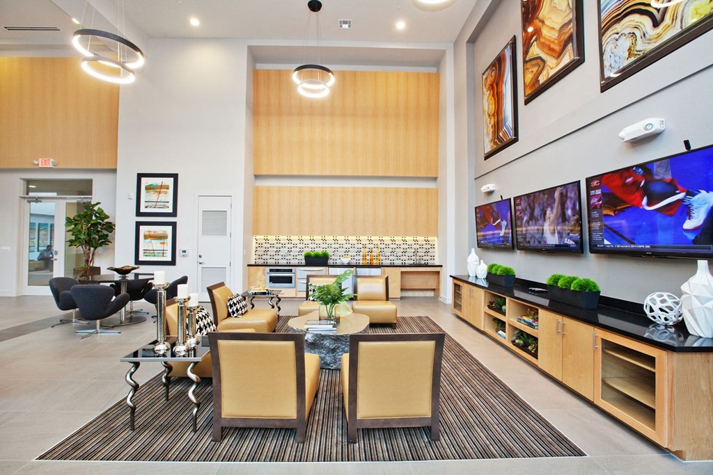 resident lounge in houston texas apartments