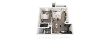 a 1 bedroom floor plan  summit  503 sq ft