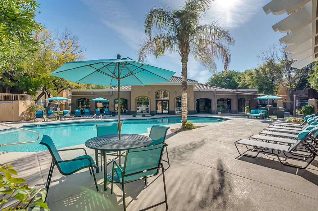 take a dip in the pool at villas at houston levee west apartments in cord