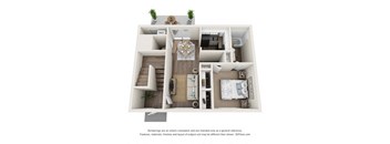 a 1 bedroom floor plan  villas at spring creek