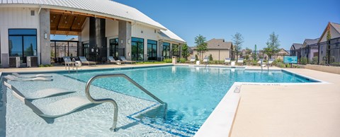 the swimming pool at the preserve at city center apartments