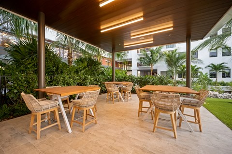 Outdoor sitting area