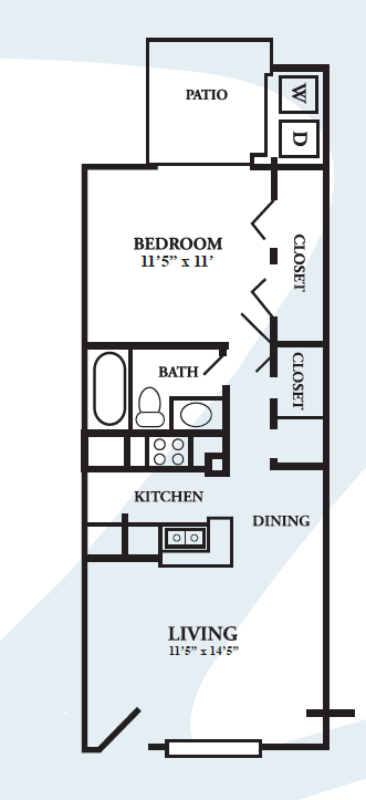 B floor plan in austin texas apartments
