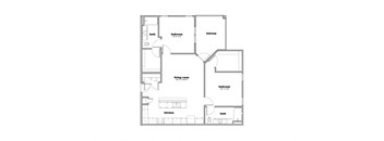 a black and white floor plan of a house